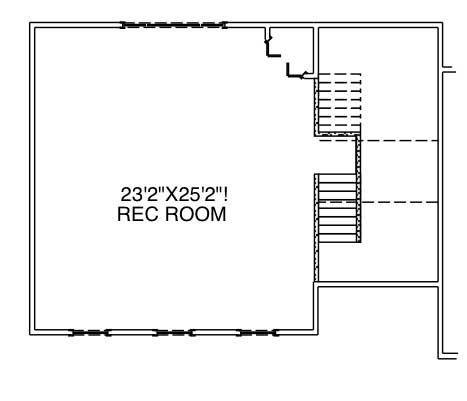 Floor Plan Second Story of Garage Plan #110-1024