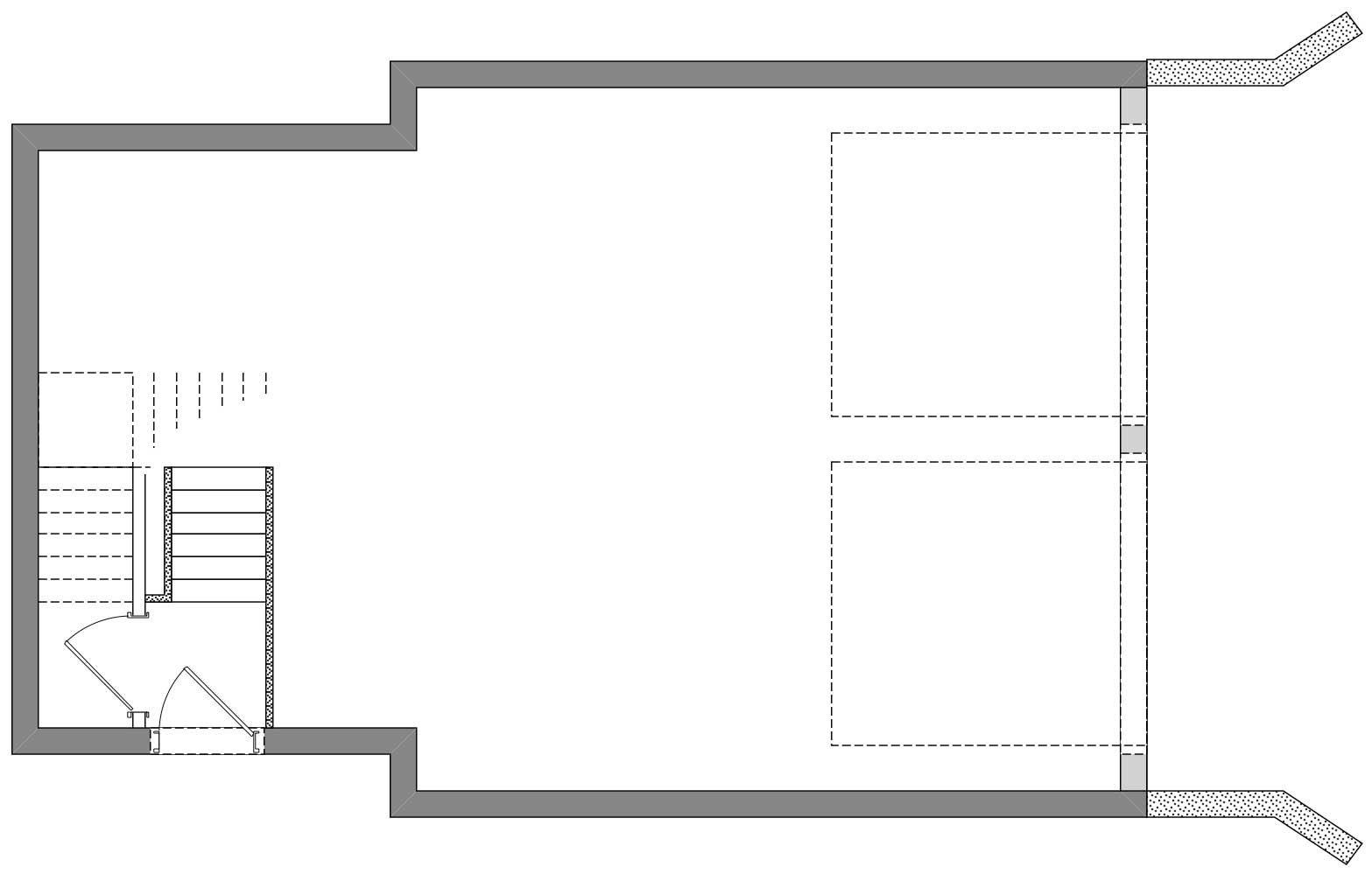 Floor Plan First Story of Garage Plan #110-1130