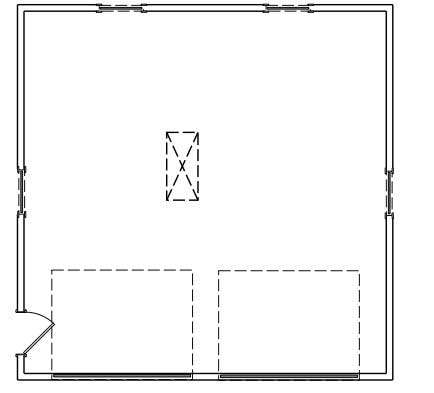Floor Plan First Story of Garage Plan #110-1136