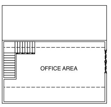 Floor Plan Second Story of Garage Plan #110-1137