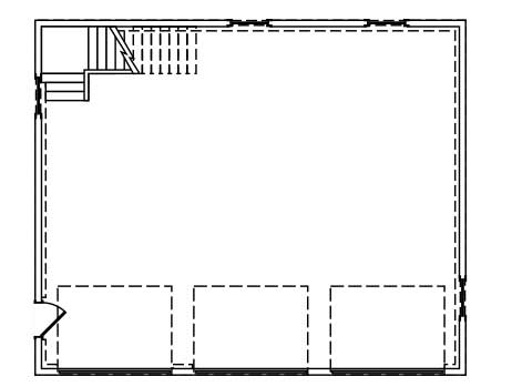 Floor Plan First Story of Garage Plan #110-1138