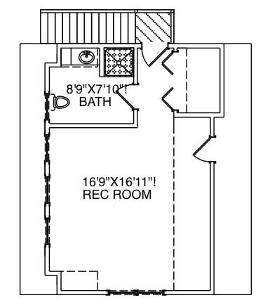 Floor Plan Second Story of Garage w/Apartments Plan #110-1151