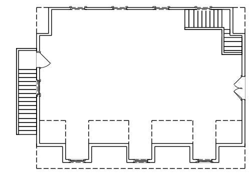 Floor Plan Second Story of Garage Plan #110-1152