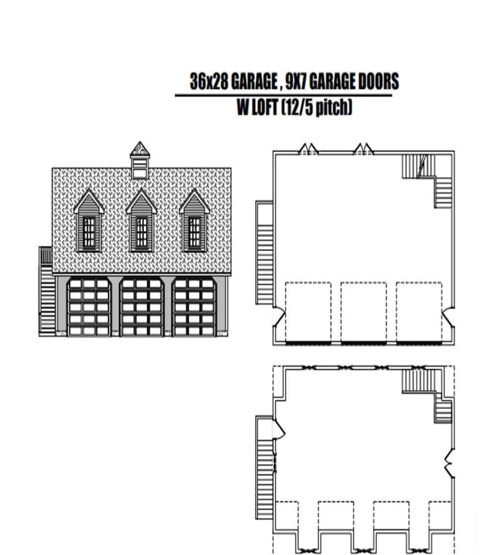 Garage of Garage Plan #110-1152