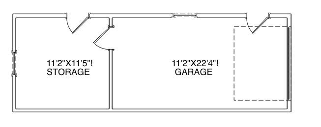 Floor Plan First Story of Garage Plan #110-1159