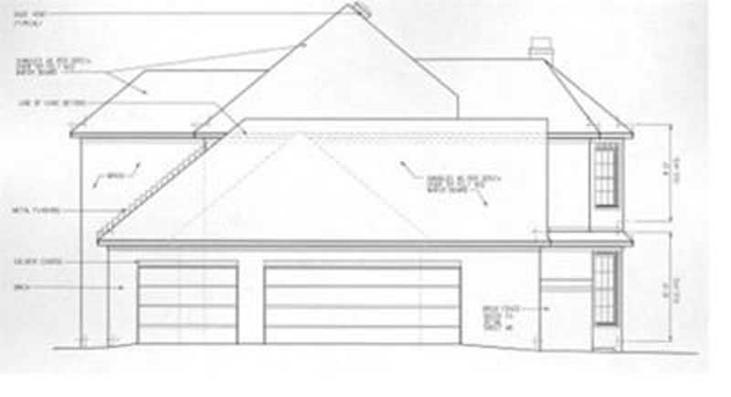Home Plan Right Elevation of this 3-Bedroom,3062 Sq Ft Plan -113-1005