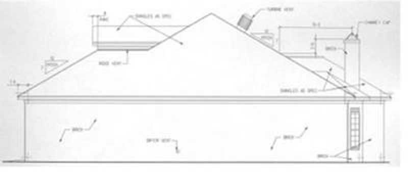 Home Plan Right Elevation of this 3-Bedroom,1304 Sq Ft Plan -113-1006