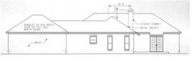 Home Plan Right Elevation of this 3-Bedroom,1692 Sq Ft Plan -113-1009