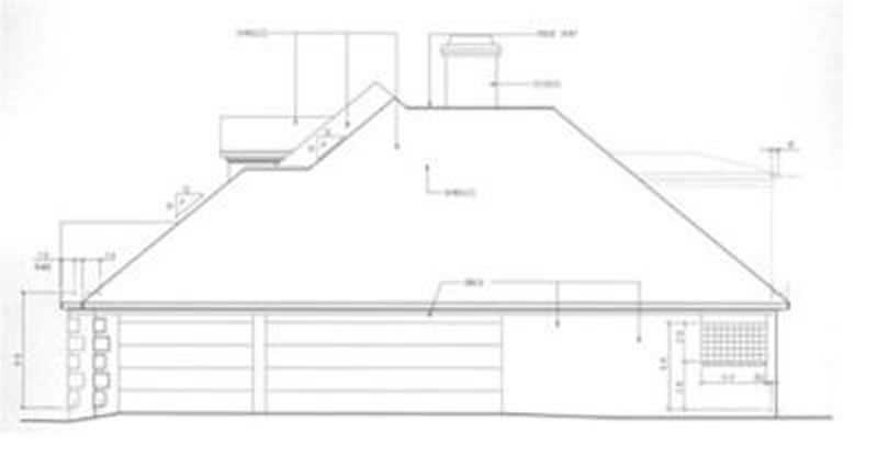 Home Plan Right Elevation of this 3-Bedroom,2350 Sq Ft Plan -113-1013