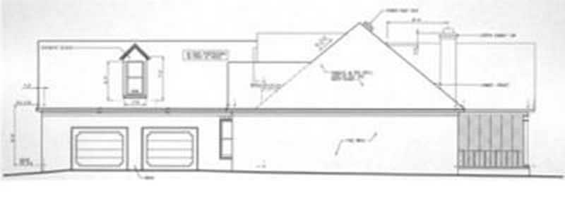 Home Plan Right Elevation of this 3-Bedroom,2001 Sq Ft Plan -113-1020