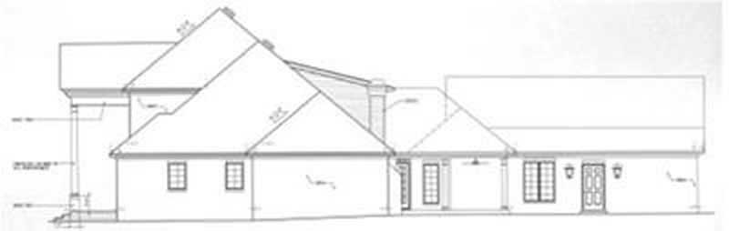 Home Plan Right Elevation of this 4-Bedroom,3738 Sq Ft Plan -113-1037