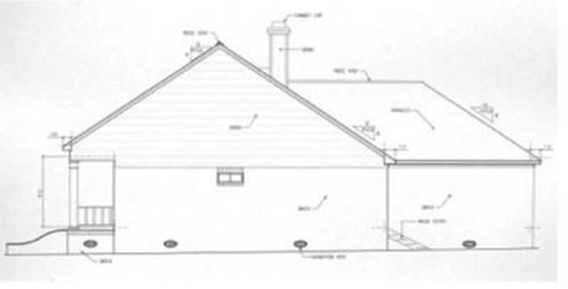 Home Plan Right Elevation of this 3-Bedroom,1775 Sq Ft Plan -113-1050