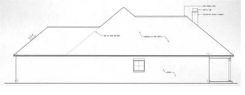 Home Plan Right Elevation of this 3-Bedroom,2038 Sq Ft Plan -113-1054