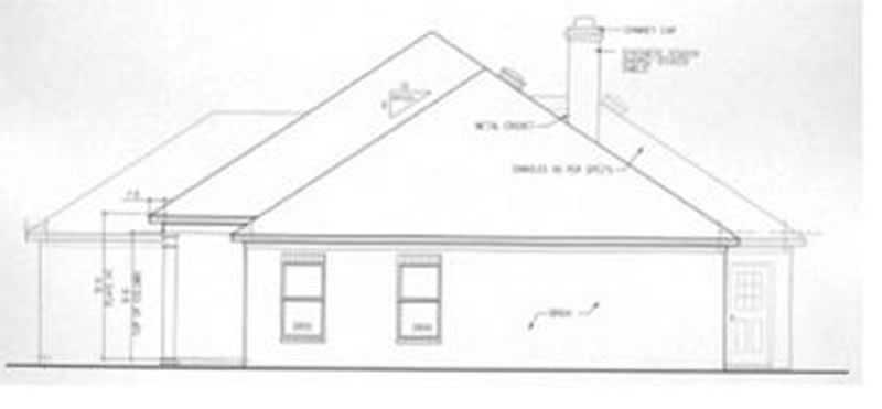 Home Plan Right Elevation of this 3-Bedroom,1719 Sq Ft Plan -113-1060