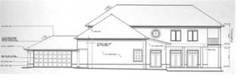 Home Plan Right Elevation of this 4-Bedroom,3551 Sq Ft Plan -113-1077