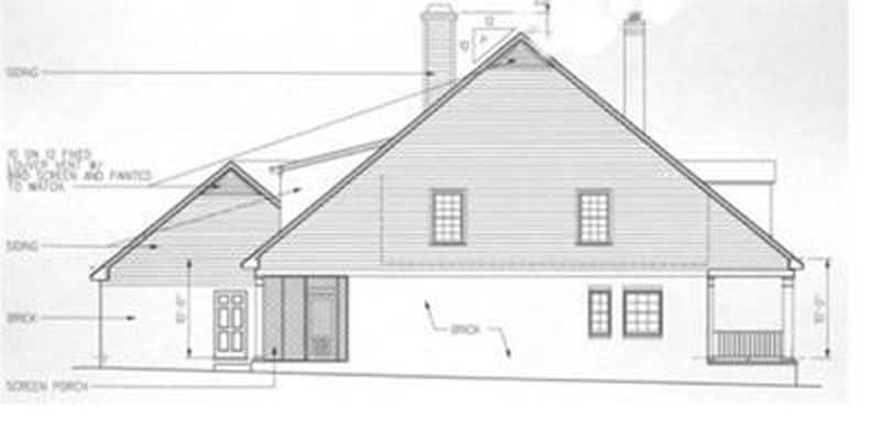 Home Plan Right Elevation of this 4-Bedroom,2756 Sq Ft Plan -113-1078