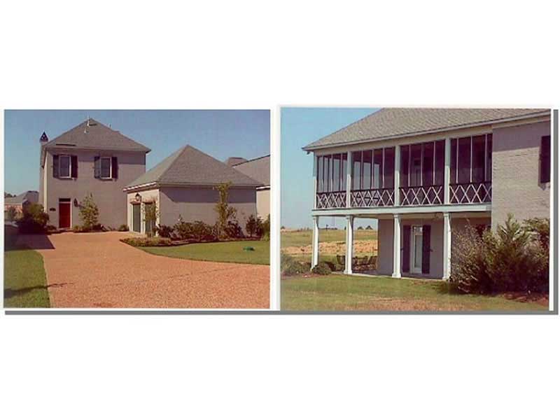 Front elevation of Farmhouse home (ThePlanCollection: House Plan #113-1108)