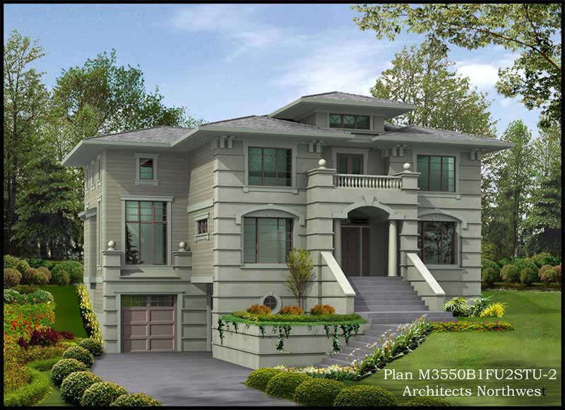 Front View of this 5-Bedroom, 3800 Sq Ft Plan - 115-1056