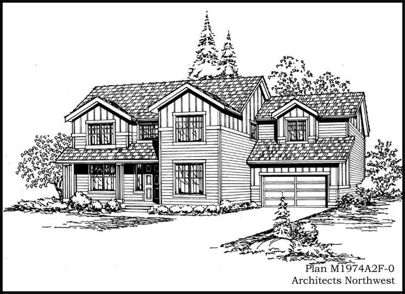 Front View of this 3-Bedroom, 1974 Sq Ft Plan - 115-1066