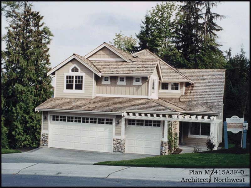 Home Plan Rear Elevation of this 5-Bedroom,3261 Sq Ft Plan -115-1090