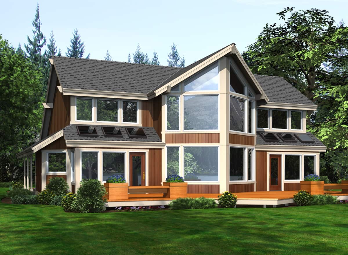 Home Plan Front Elevation of this 4-Bedroom,2360 Sq Ft Plan -115-1111