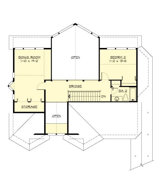 Upper Level of Country Plan #115-1111