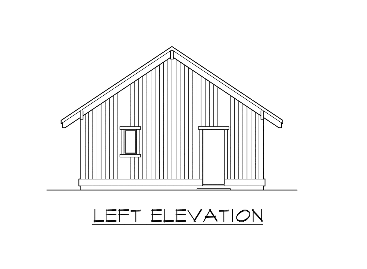 Home Plan Left Elevation of this 4-Bedroom,2360 Sq Ft Plan -115-1111