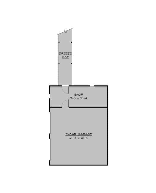 Garage of Country Plan #115-1111