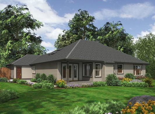 Rear View of this 3-Bedroom, 2035 Sq Ft Plan - 115-1133