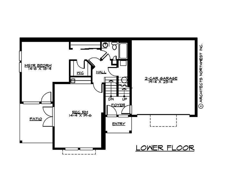 Floor Plan Basement of Luxury Plan #115-1151