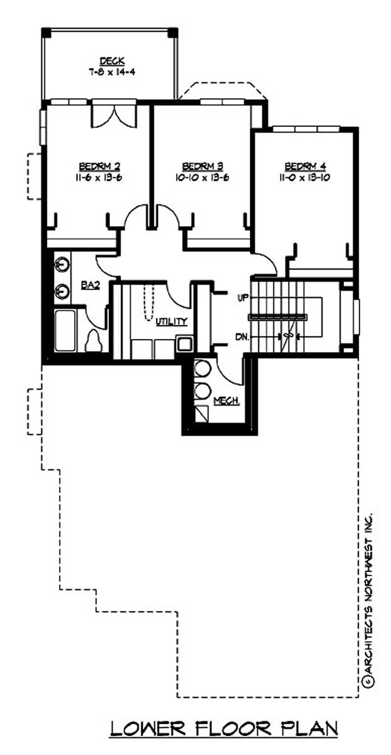 Floor Plan Basement of Luxury Plan #115-1178