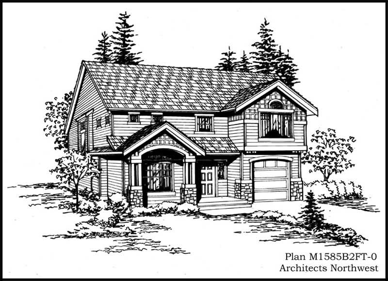 Front View of this 3-Bedroom, 1680 Sq Ft Plan - 115-1265