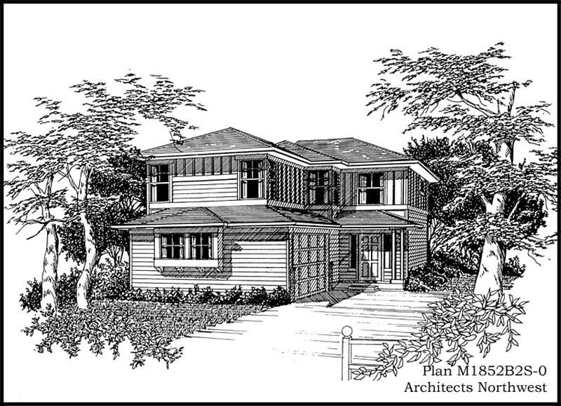 Front View of this 4-Bedroom, 1852 Sq Ft Plan - 115-1277