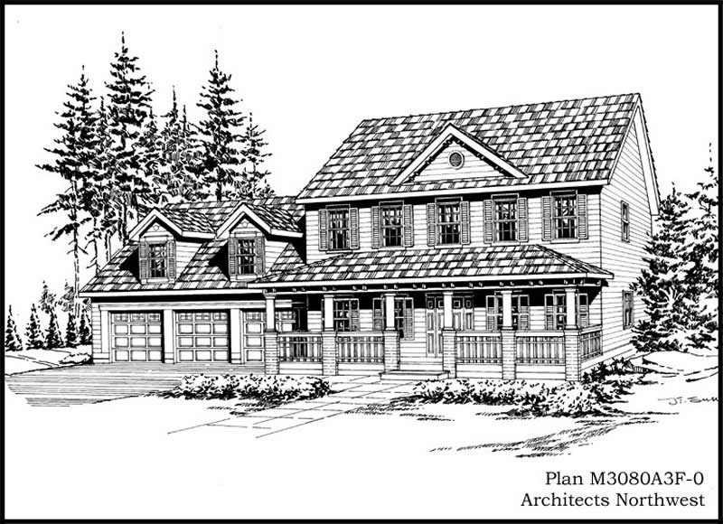 Country home (ThePlanCollection: Plan #115-1321)