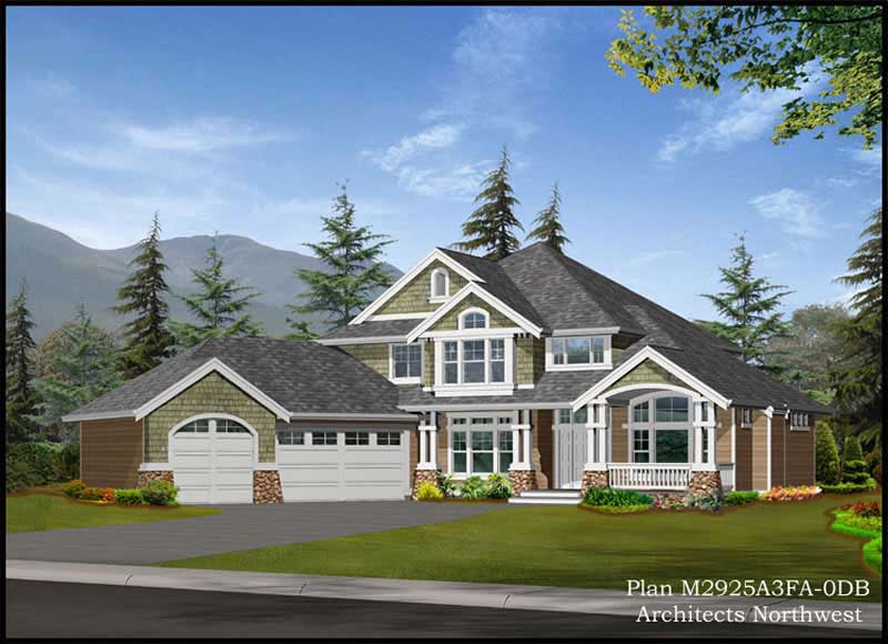 Front View of this 4-Bedroom, 2925 Sq Ft Plan - 115-1338
