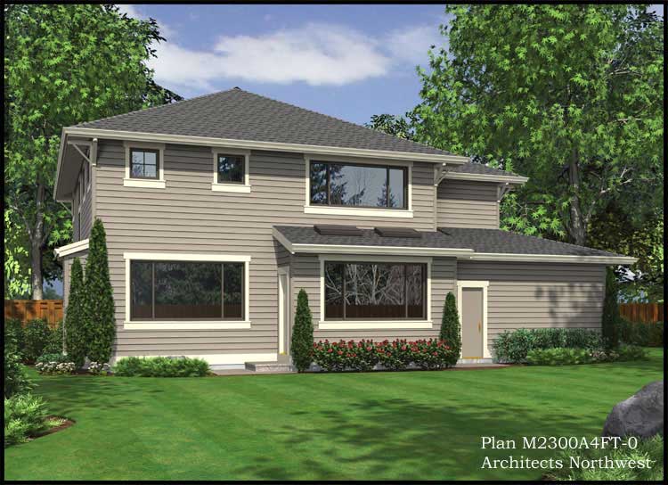 Home Plan Rear Elevation of this 3-Bedroom,2300 Sq Ft Plan -115-1339