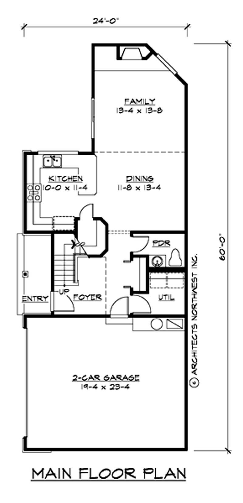 Floor Plan First Story of Craftsman Plan #115-1368