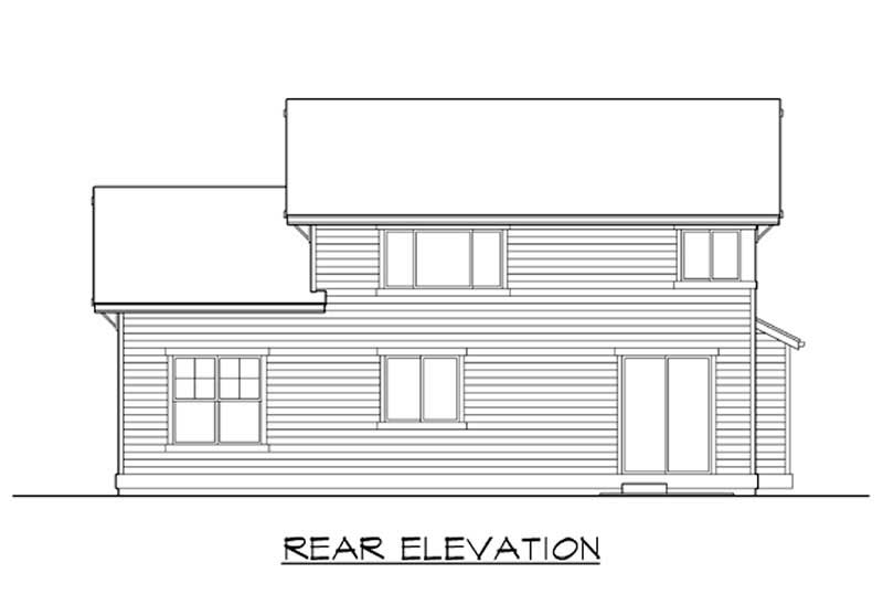 Home Plan Rear Elevation of this 3-Bedroom,2522 Sq Ft Plan -115-1374