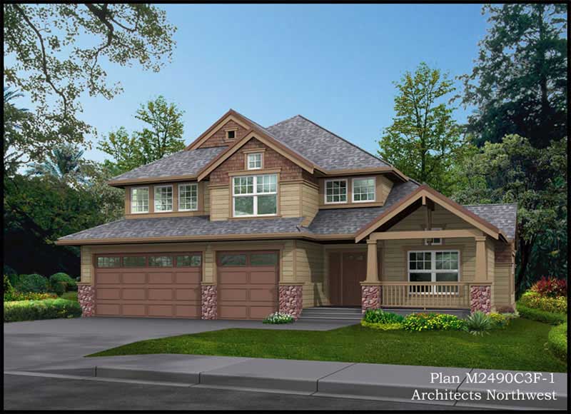 Front View of this 4-Bedroom, 2516 Sq Ft Plan - 115-1378