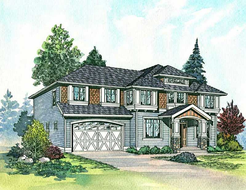 Front View of this 4-Bedroom, 2980 Sq Ft Plan - 115-1408