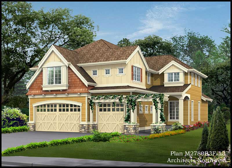 Cottage home (ThePlanCollection: Plan #115-1416)