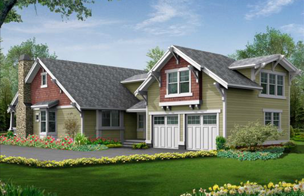 Front View of this 5-Bedroom, 2570 Sq Ft Plan - 115-1434