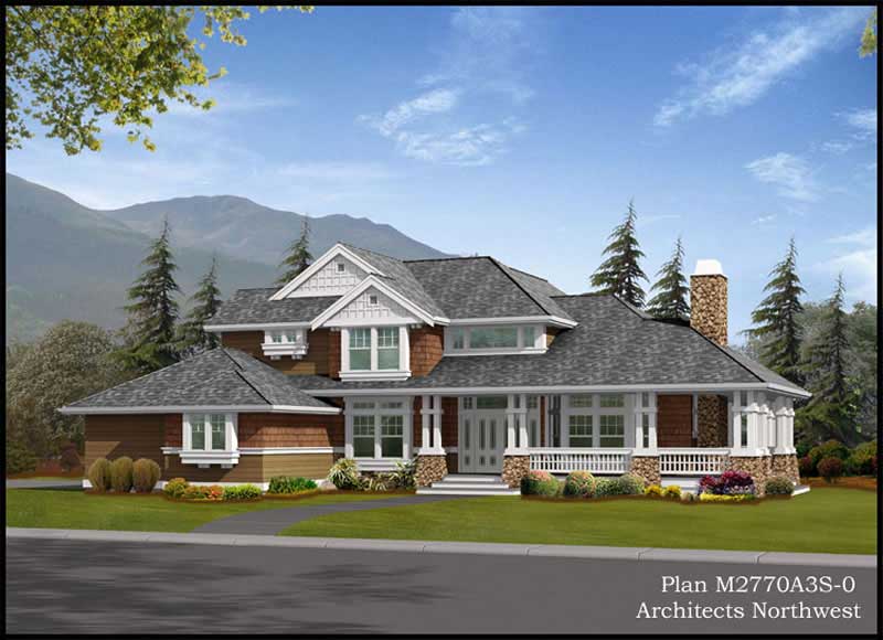 Front View of this 4-Bedroom, 2770 Sq Ft Plan - 115-1440
