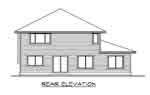 Home Plan Rear Elevation of this 2-Bedroom,1962 Sq Ft Plan -115-1452
