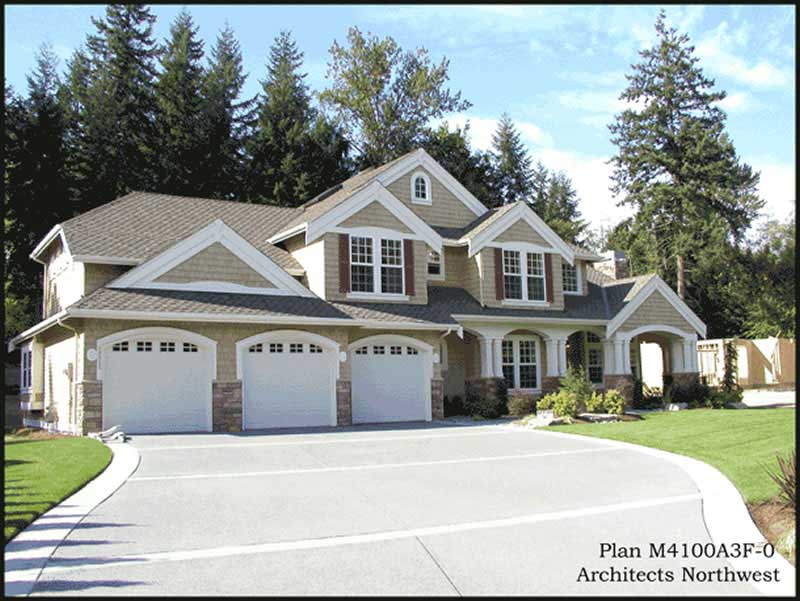 Front Elevation of this 4-Bedroom,4220 Sq Ft Plan -4220