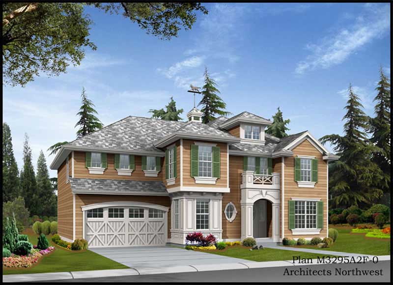 Traditional home (ThePlanCollection: Plan #115-1464)