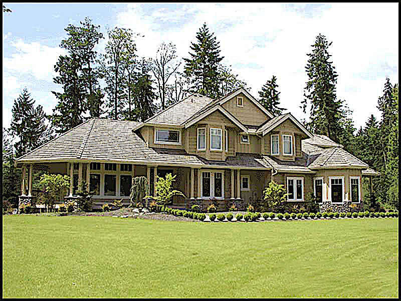 Landscaping of this 4-Bedroom,4100 Sq Ft Plan -4100