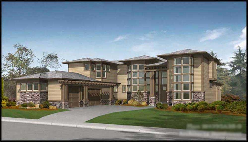 House Plans color rendering.