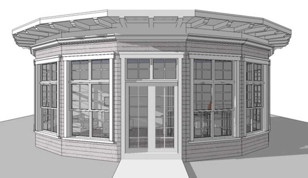 Front elevation of Coastal home (ThePlanCollection: House Plan #116-1002)