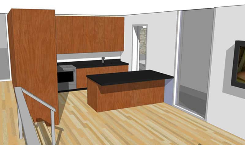Kitchen of this 1-Bedroom, 1345 Sq Ft Plan - 116-1005
